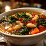 Comforting White Bean Kale Soup Ready to Serve