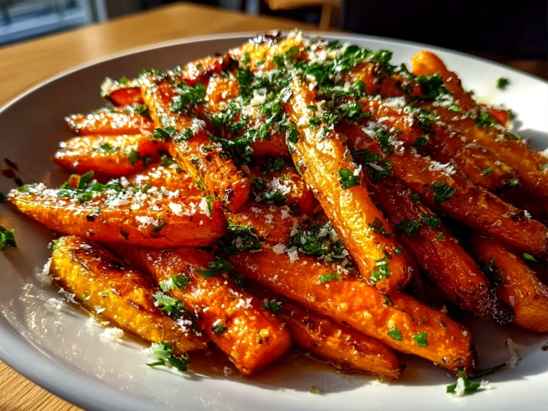 Home cook, taken with iPhone 14. Close-up slight angle of freshly prepared Maple Carrot Fries on white plate. Warm appetizing --ar 4:3 --style raw --s 260
