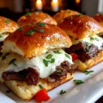 Homemade Loaded Philly Cheesesteak Sliders