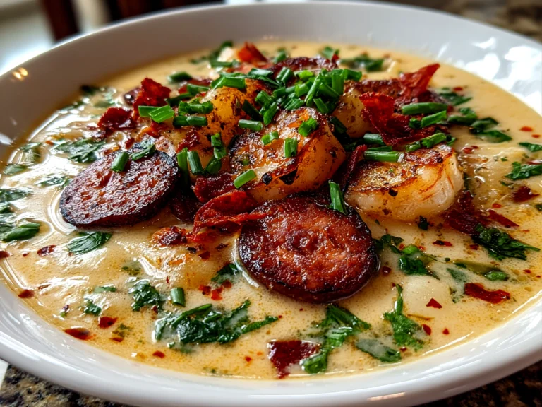 Comforting Cajun Potato Soup with Andouille Sausage