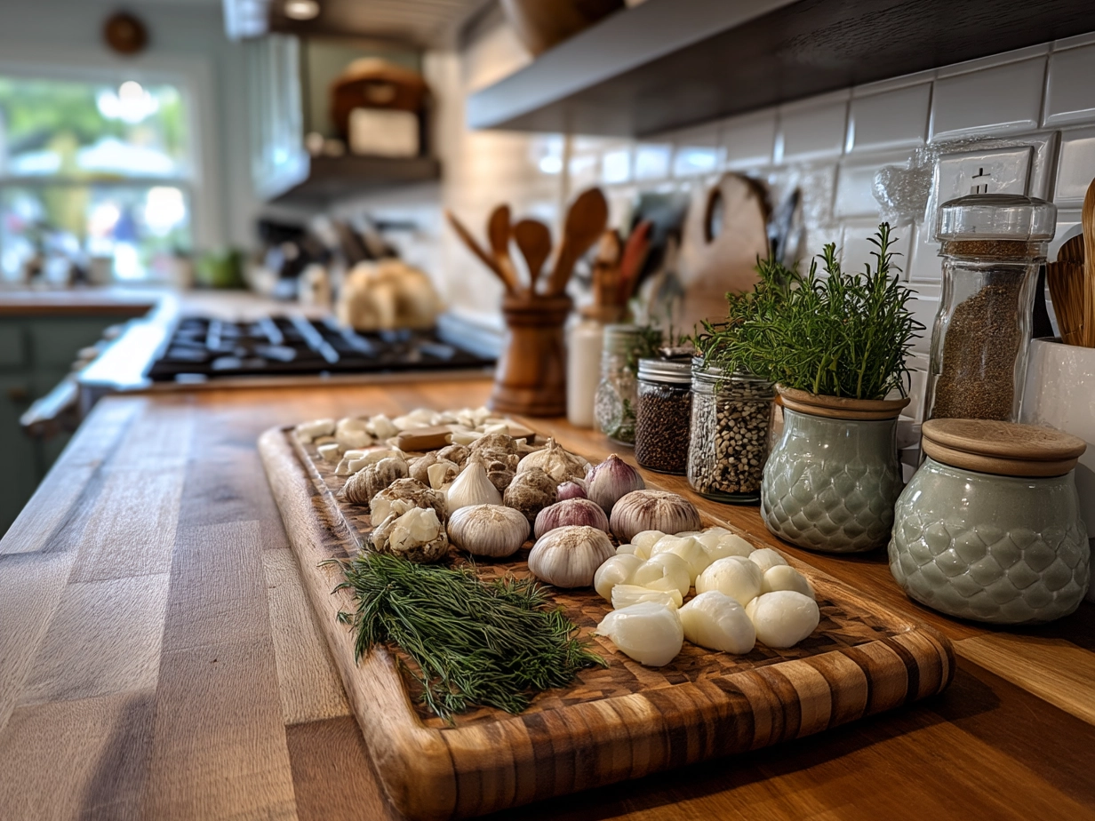 Ingredients laid out for making Cottage Cheese Egg Bites