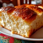 Freshly baked homemade bread on white plate