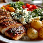 Freshly prepared Lemon-Herb Chicken Nourish Bowl