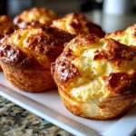 homemade sourdough popovers fresh from oven